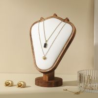 Walnut colored fan-shap...