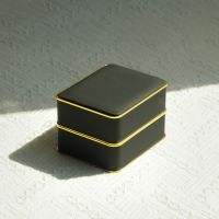 Rounded PU gold edged...