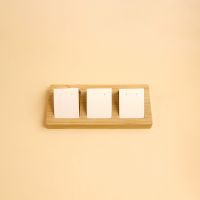 Bamboo and wood earring...