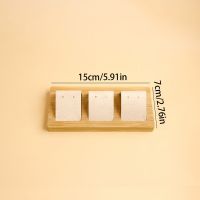 Bamboo and wood earring...