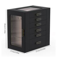 Side opening six drawer...