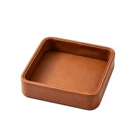 Rounded leather storage...
