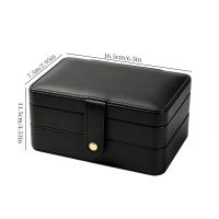 Leather three-layer buc...