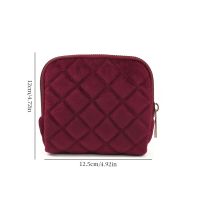 Velvet plaid zipper six...