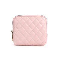 PU plaid zipper six la...