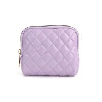 PU plaid zipper six la...